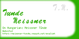 tunde meissner business card