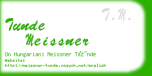 tunde meissner business card